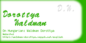 dorottya waldman business card